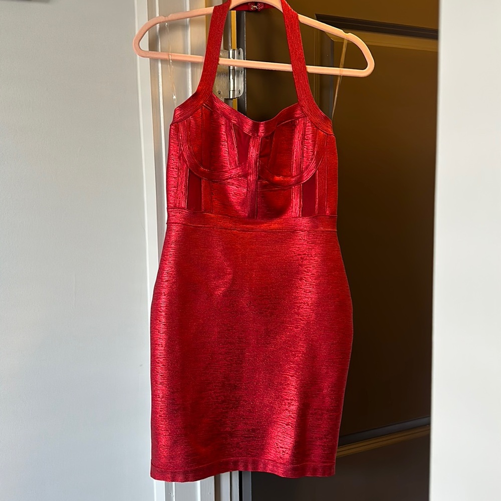 Bandage halter dress